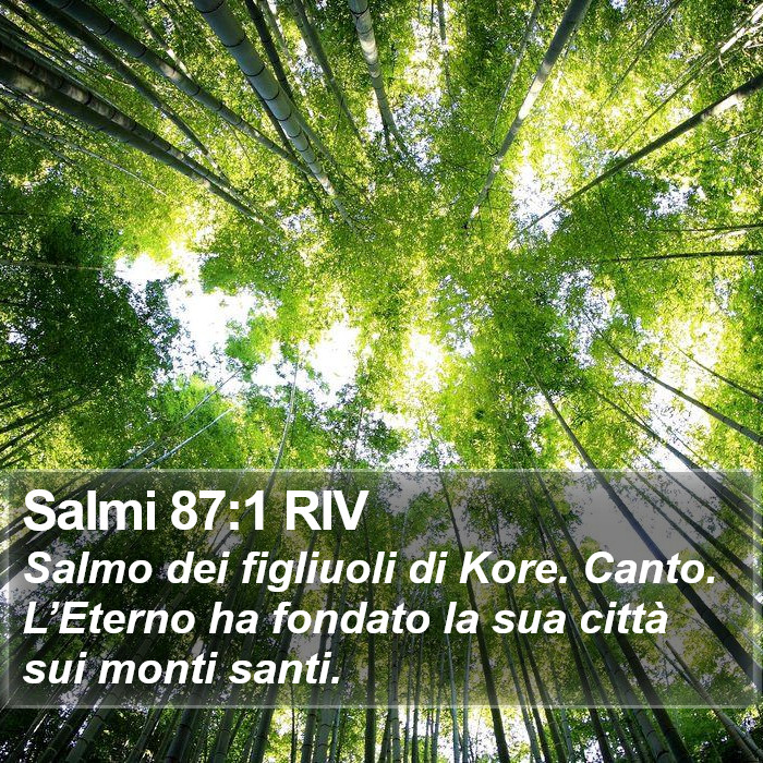 Salmi 87:1 RIV Bible Study