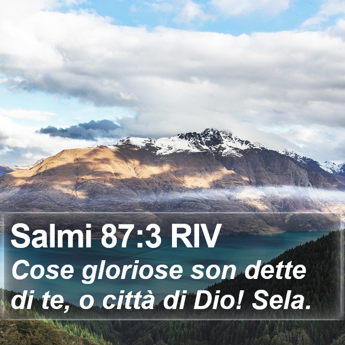 Salmi 87:3 RIV Bible Study