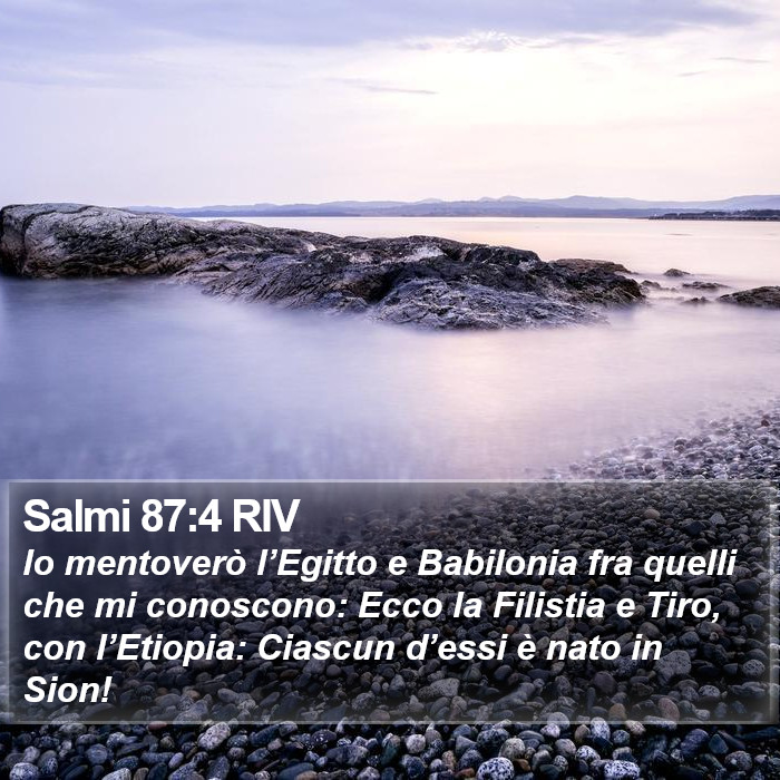 Salmi 87:4 RIV Bible Study