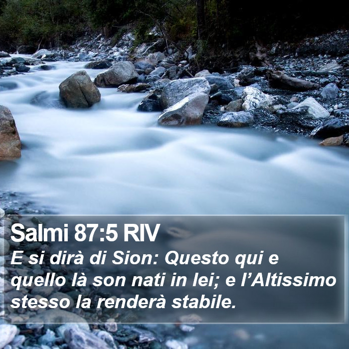 Salmi 87:5 RIV Bible Study