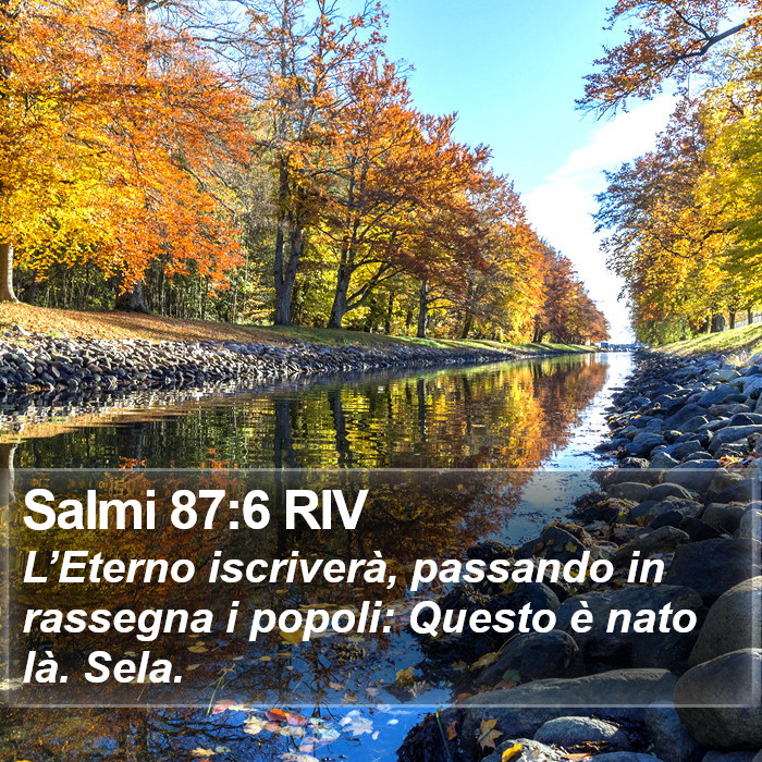 Salmi 87:6 RIV Bible Study