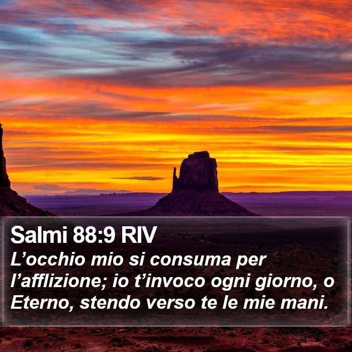 Salmi 88:9 RIV Bible Study