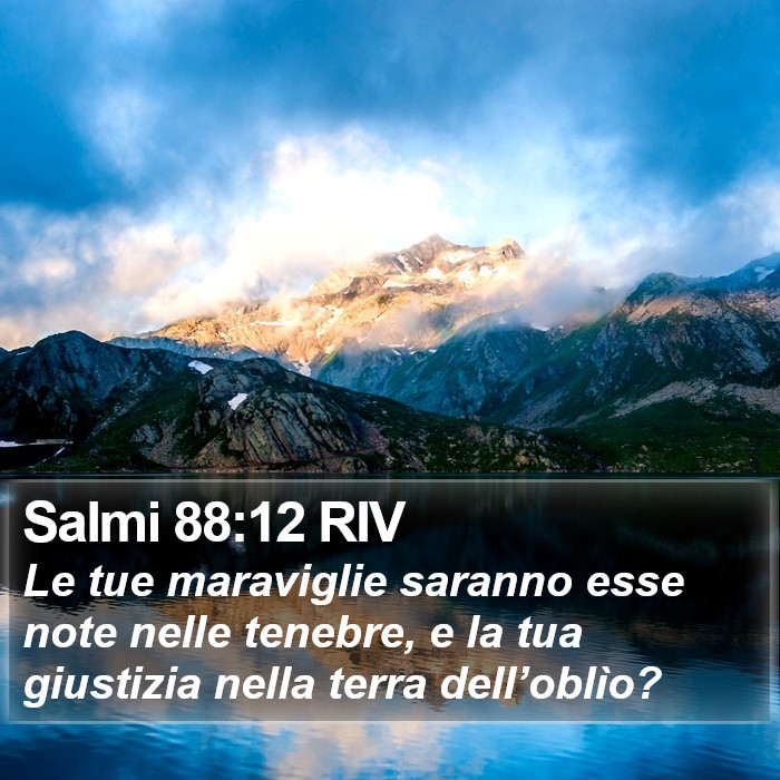 Salmi 88:12 RIV Bible Study