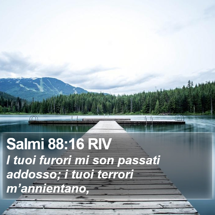 Salmi 88:16 RIV Bible Study