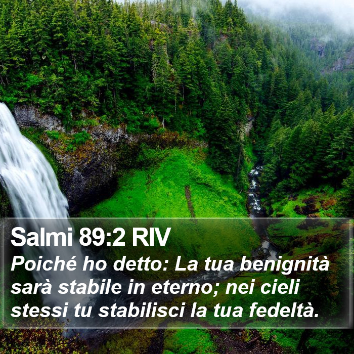 Salmi 89:2 RIV Bible Study