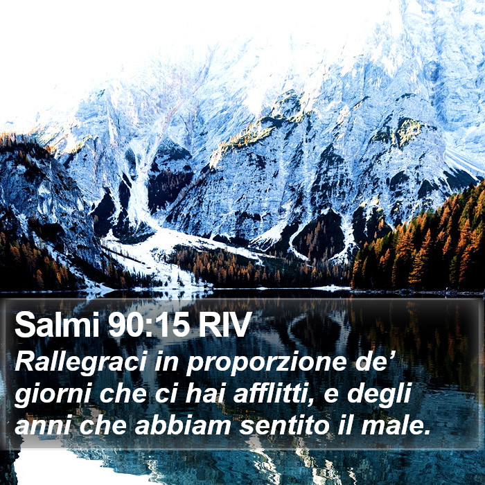 Salmi 90:15 RIV Bible Study