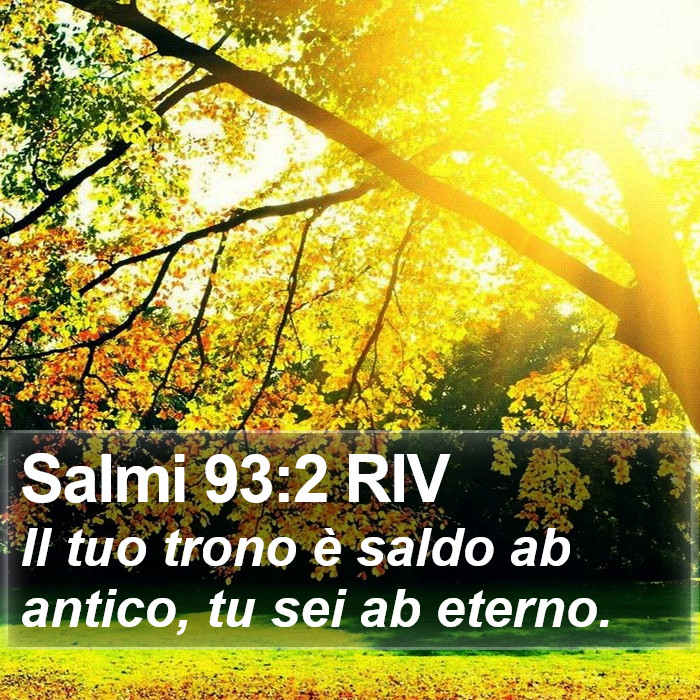 Salmi 93:2 RIV Bible Study