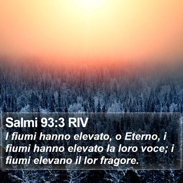 Salmi 93:3 RIV Bible Study