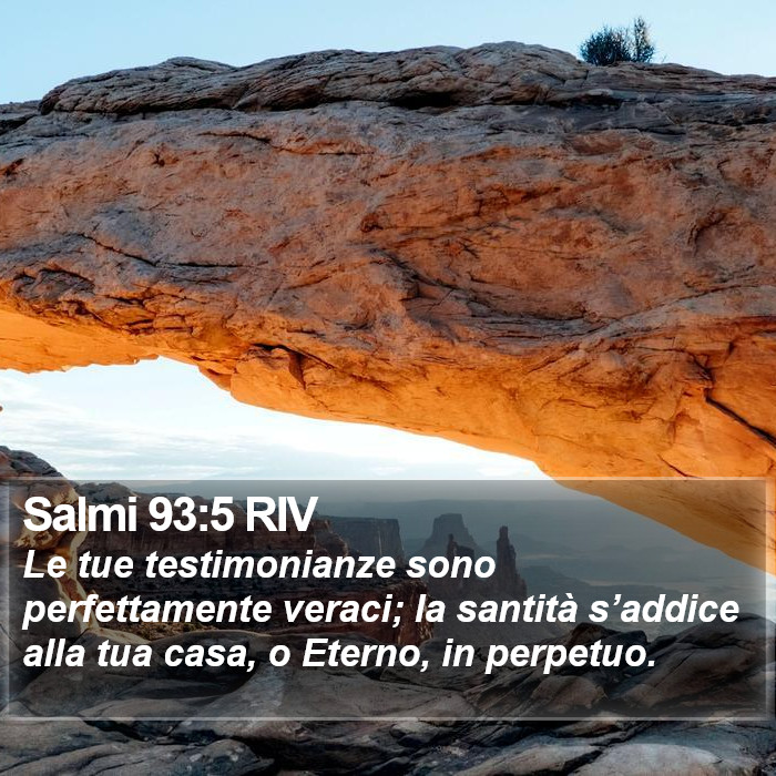 Salmi 93:5 RIV Bible Study