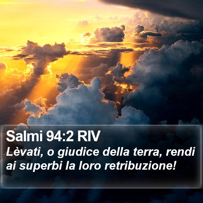 Salmi 94:2 RIV Bible Study