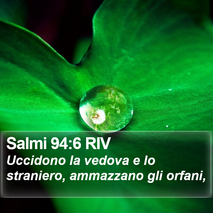 Salmi 94:6 RIV Bible Study
