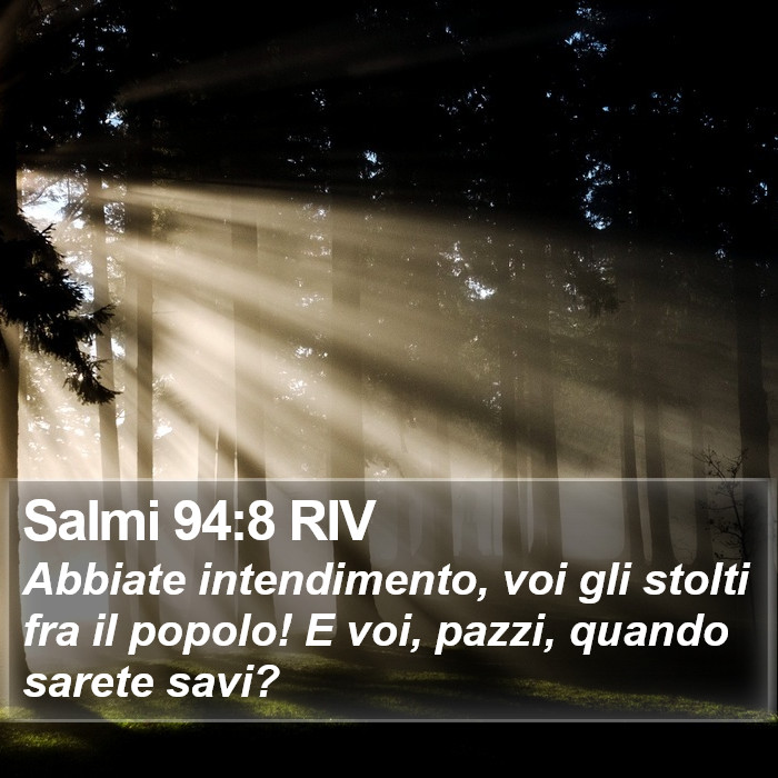 Salmi 94:8 RIV Bible Study
