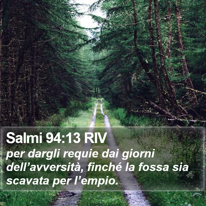 Salmi 94:13 RIV Bible Study