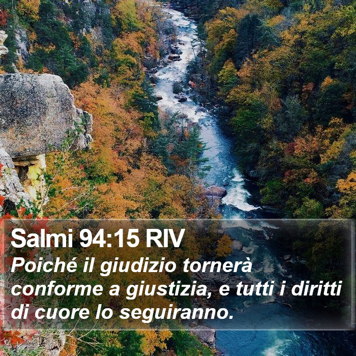 Salmi 94:15 RIV Bible Study