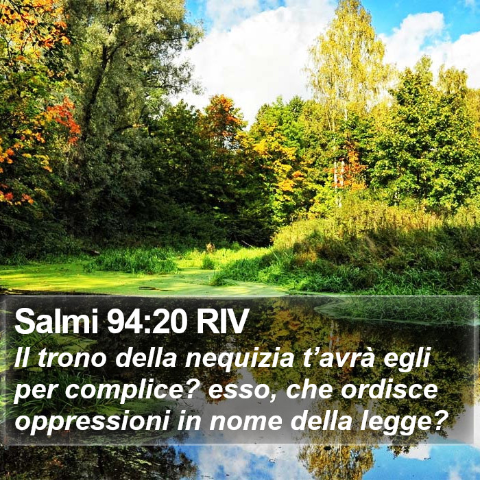 Salmi 94:20 RIV Bible Study