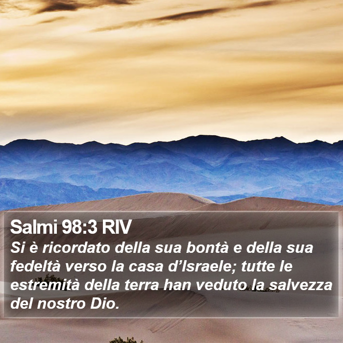 Salmi 98:3 RIV Bible Study