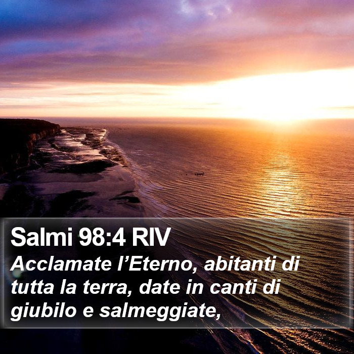 Salmi 98:4 RIV Bible Study