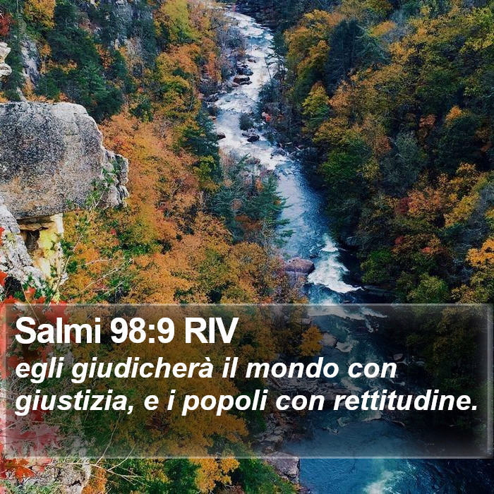 Salmi 98:9 RIV Bible Study