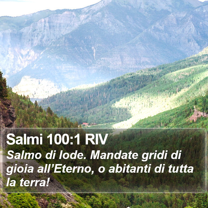 Salmi 100:1 RIV Bible Study