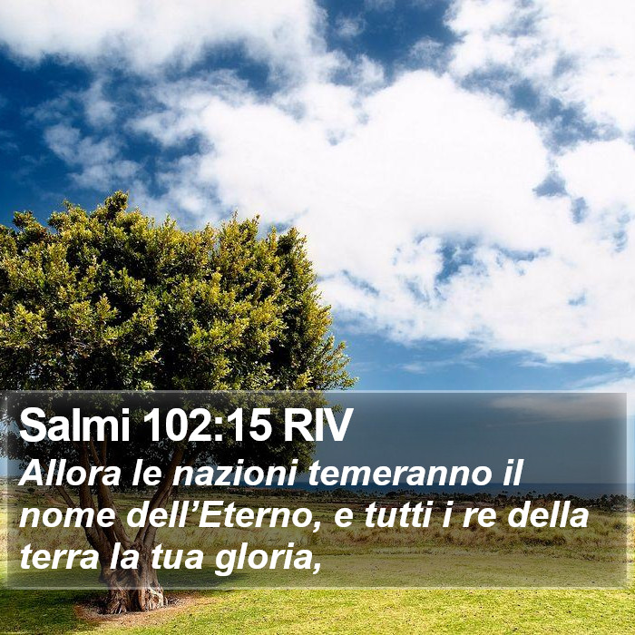 Salmi 102:15 RIV Bible Study