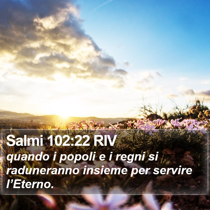 Salmi 102:22 RIV Bible Study
