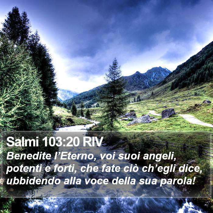 Salmi 103:20 RIV Bible Study