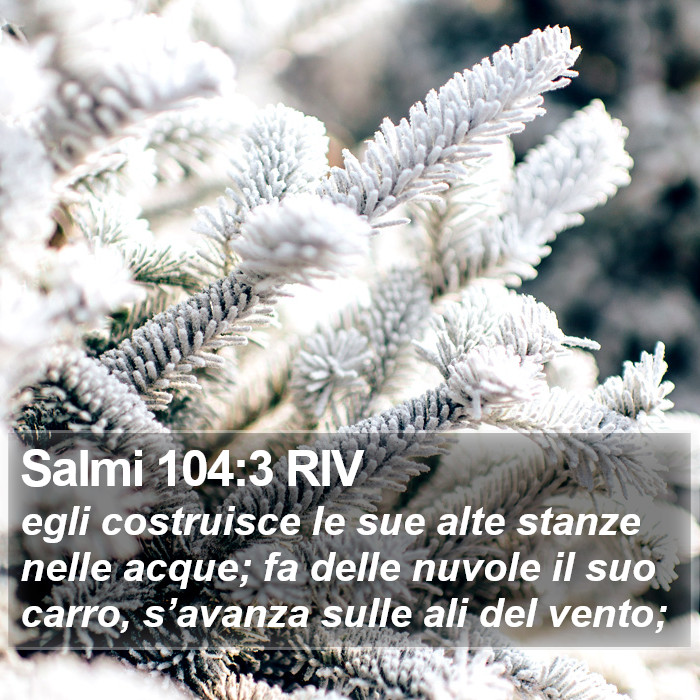 Salmi 104:3 RIV Bible Study