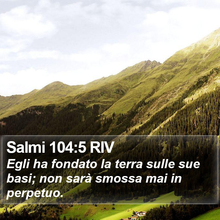 Salmi 104:5 RIV Bible Study