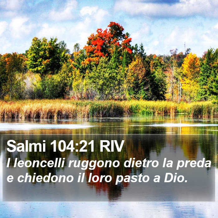 Salmi 104:21 RIV Bible Study