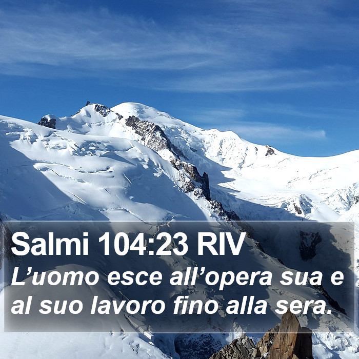 Salmi 104:23 RIV Bible Study