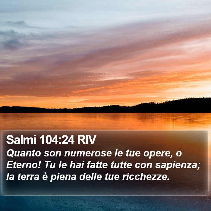 Salmi 104:24 RIV Bible Study