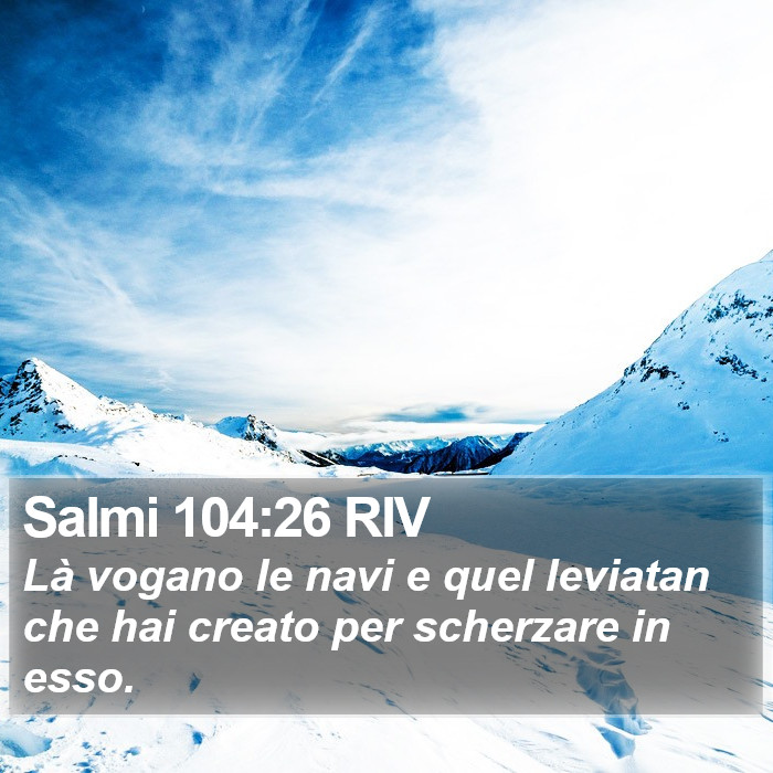 Salmi 104:26 RIV Bible Study