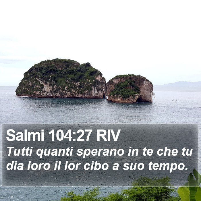 Salmi 104:27 RIV Bible Study