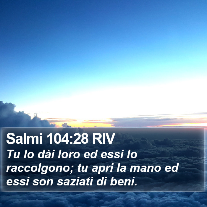 Salmi 104:28 RIV Bible Study