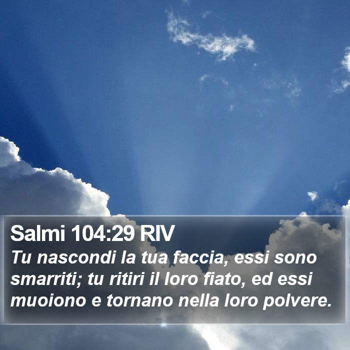 Salmi 104:29 RIV Bible Study
