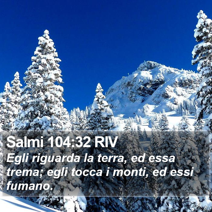 Salmi 104:32 RIV Bible Study