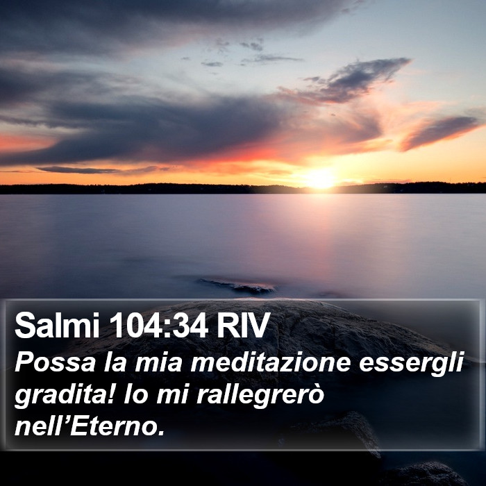Salmi 104:34 RIV Bible Study