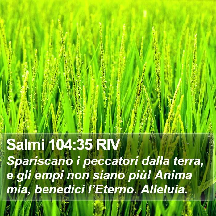Salmi 104:35 RIV Bible Study