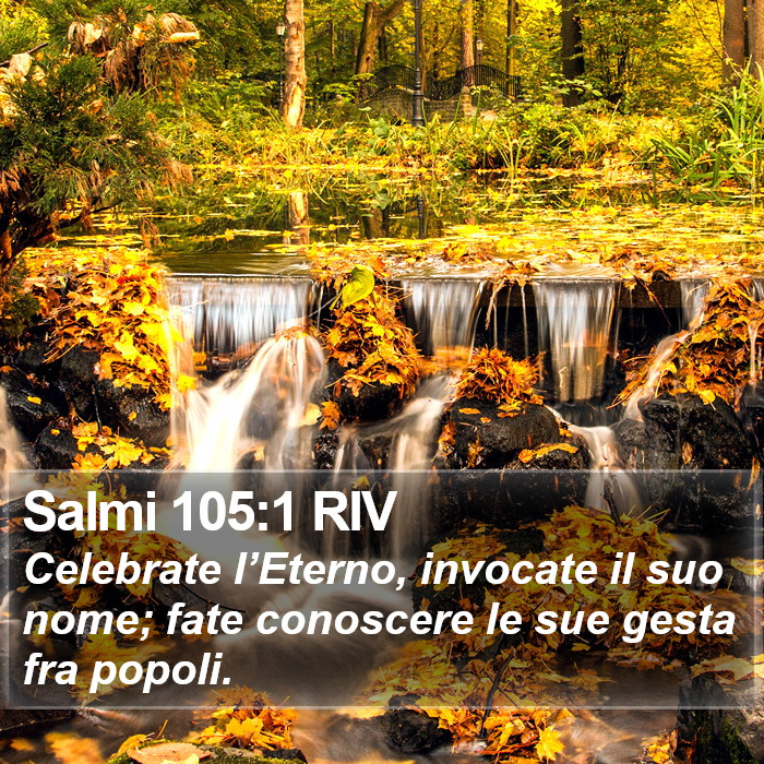 Salmi 105:1 RIV Bible Study