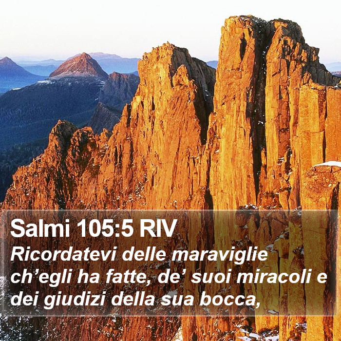 Salmi 105:5 RIV Bible Study