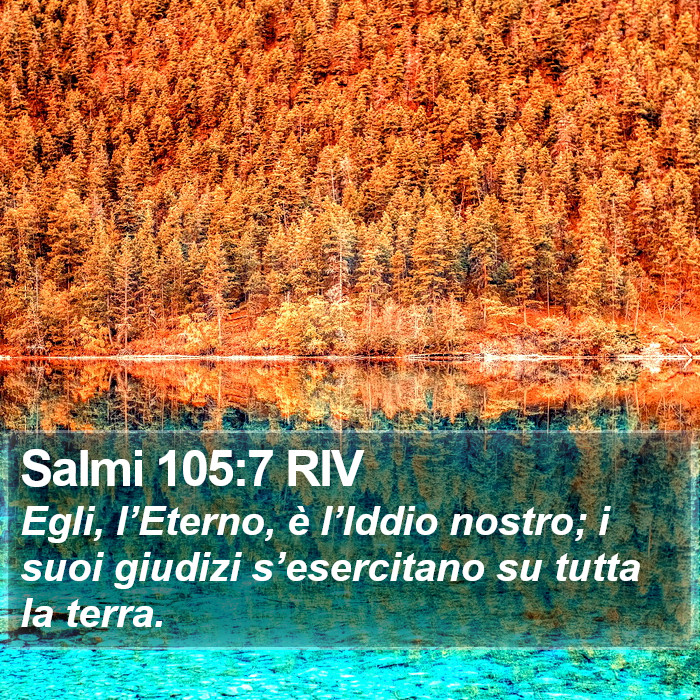 Salmi 105:7 RIV Bible Study