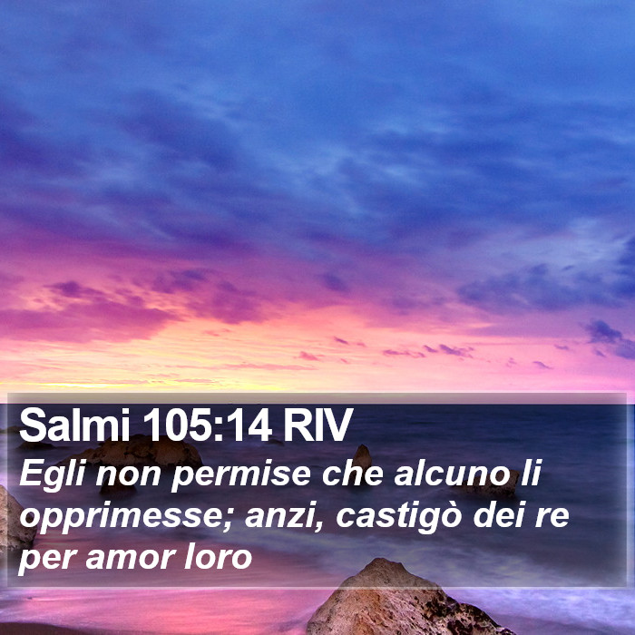 Salmi 105:14 RIV Bible Study