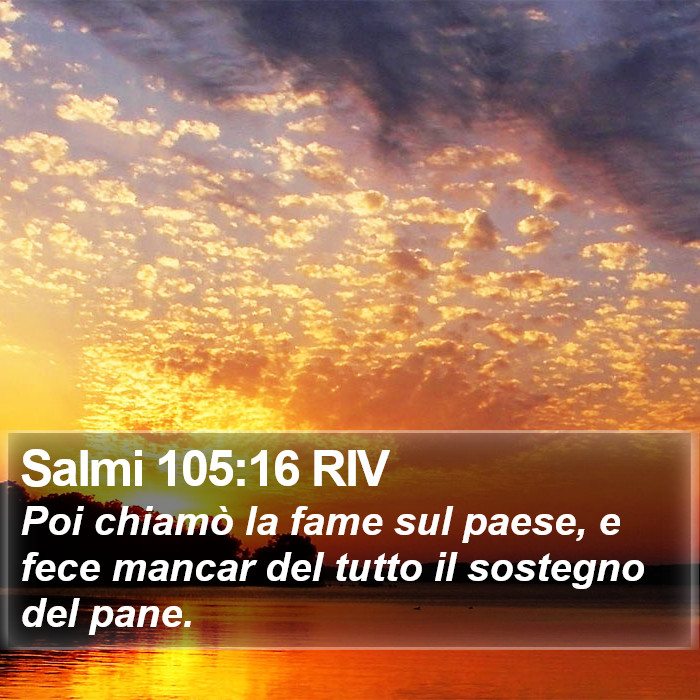 Salmi 105:16 RIV Bible Study