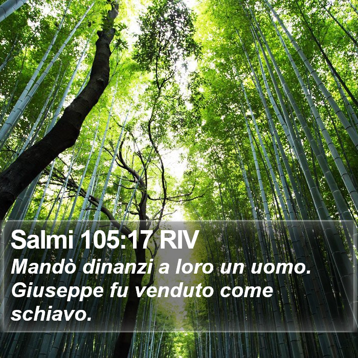 Salmi 105:17 RIV Bible Study