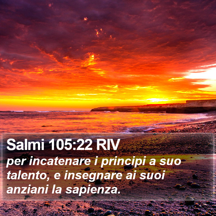 Salmi 105:22 RIV Bible Study