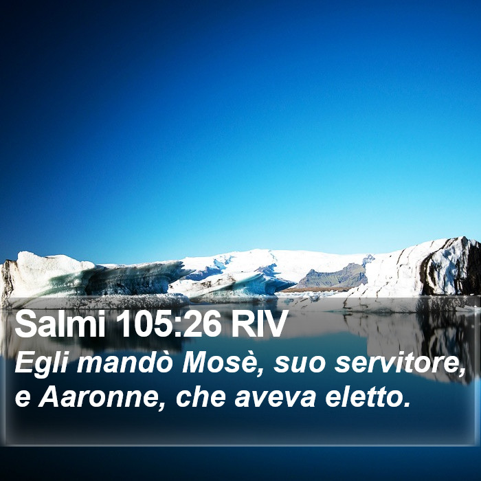 Salmi 105:26 RIV Bible Study