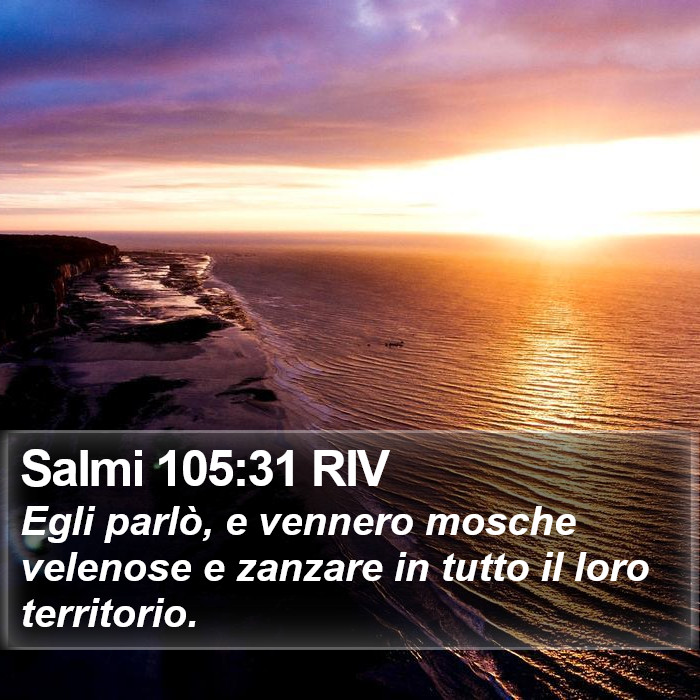 Salmi 105:31 RIV Bible Study