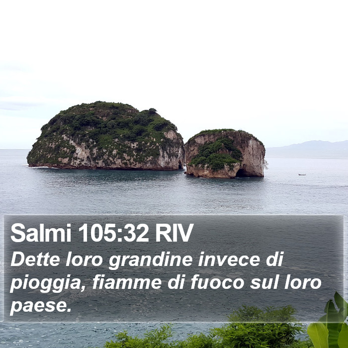 Salmi 105:32 RIV Bible Study