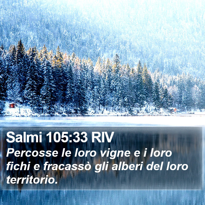 Salmi 105:33 RIV Bible Study