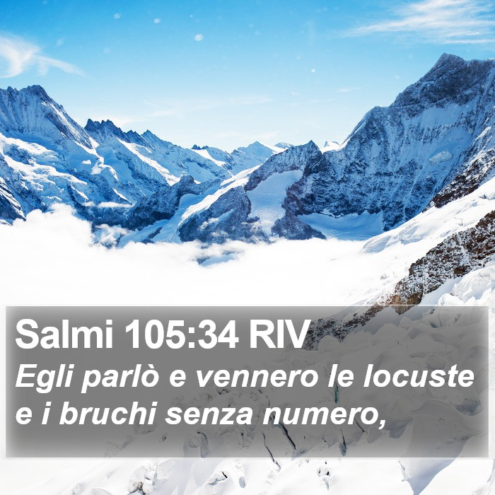 Salmi 105:34 RIV Bible Study